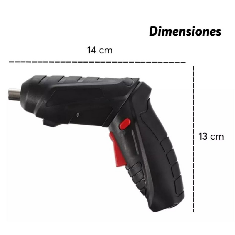 Kit Desarmador / Destornillador Inalambrico con 48 PIEZAS