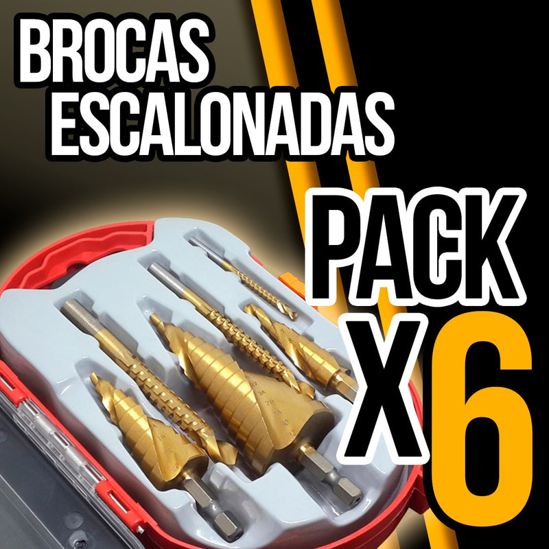 Brocas Escalonadas Pack X 6